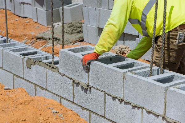 Concrete Blocks Installation in Crown Point
