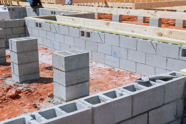 Cement Block Installation in Crown Point