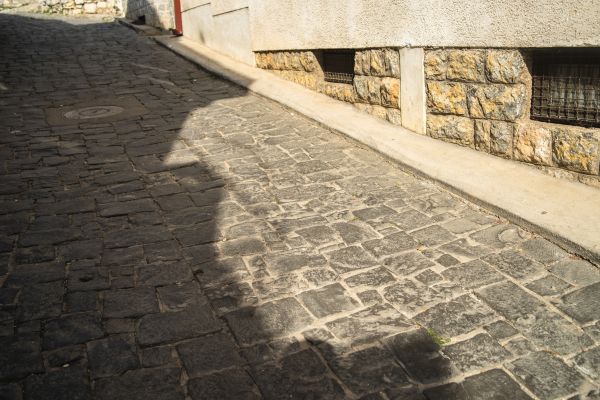 Stone Sidewalk Repair in Crown Point