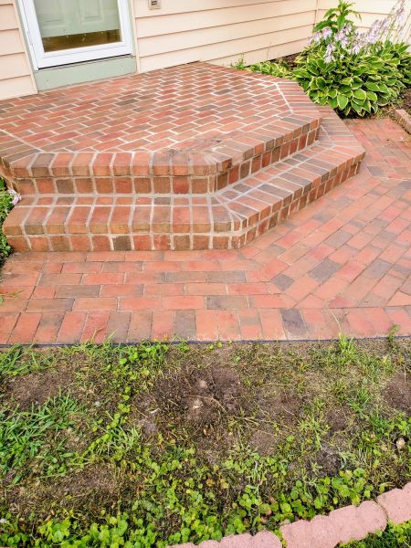 Brick Stoop Repair in Crown Point